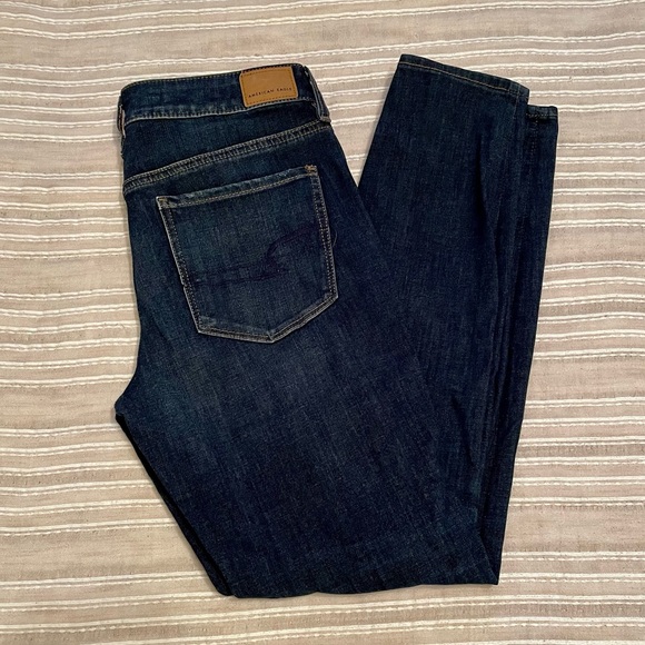 AE 360 ne(x)t level high waisted jegging size 8 regular dark wash - Picture 2 of 8